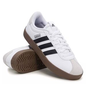 Adidas Men’s Court Sneakers – White w/ Suede Accents | Size 11 | Great Condition